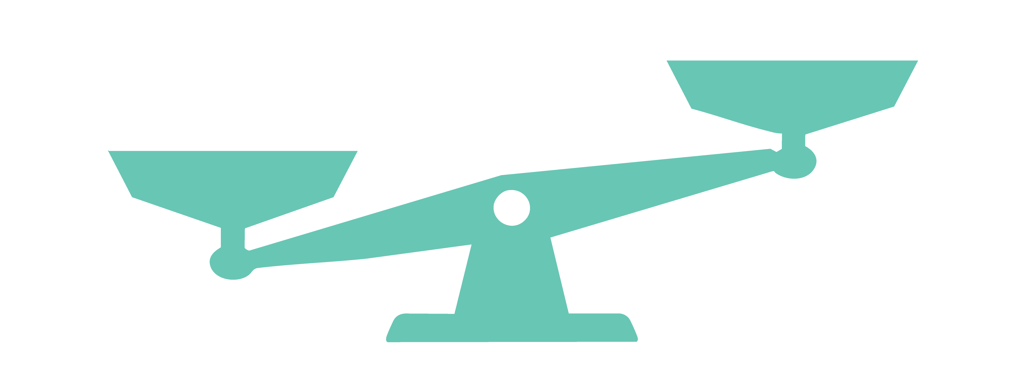 Abstracte illustratie van een weegschaal